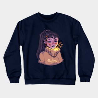 Sad Girl Crewneck Sweatshirt